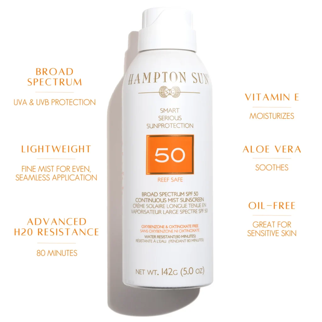 Hampton Sun SPF 50 Continuous Mist Sunscreen