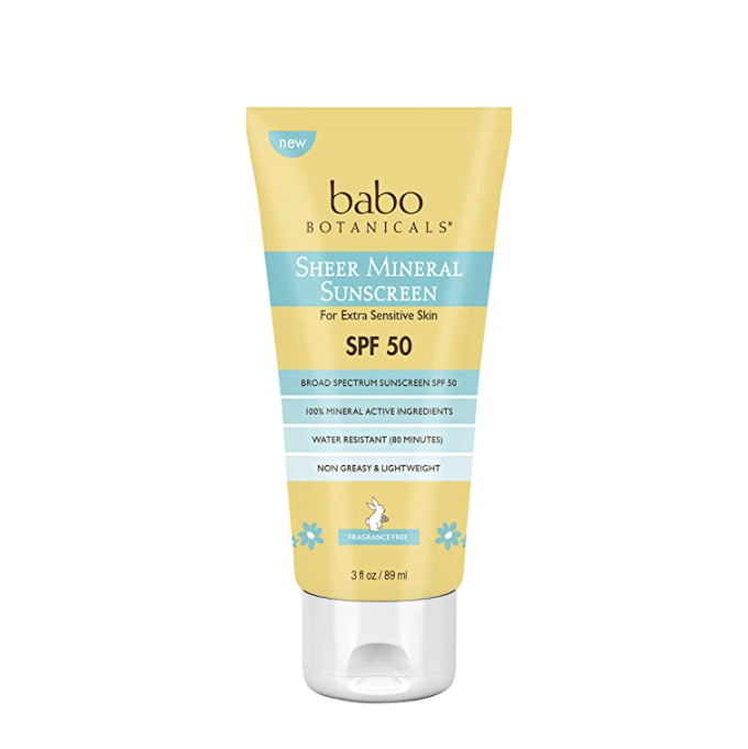 Babo Botanicals Sheer Mineral Sunscreen Lotion SPF 50